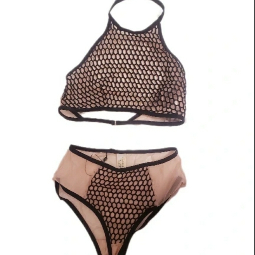 BLUEBELLA Mesh Two-Piece Bodysuit / Lingerie Set